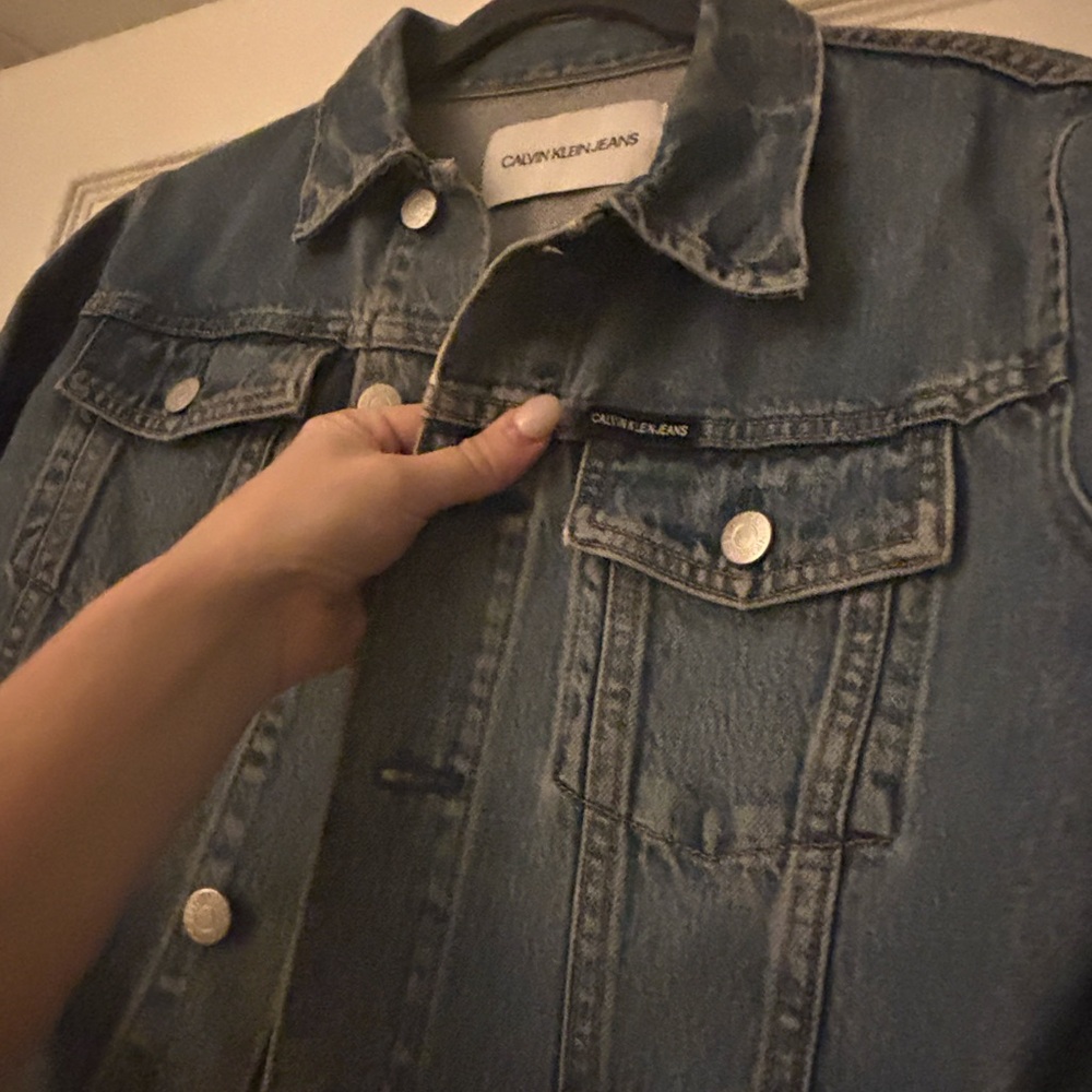 Calvin Klein Blue Patch Denim Jacket - image 3